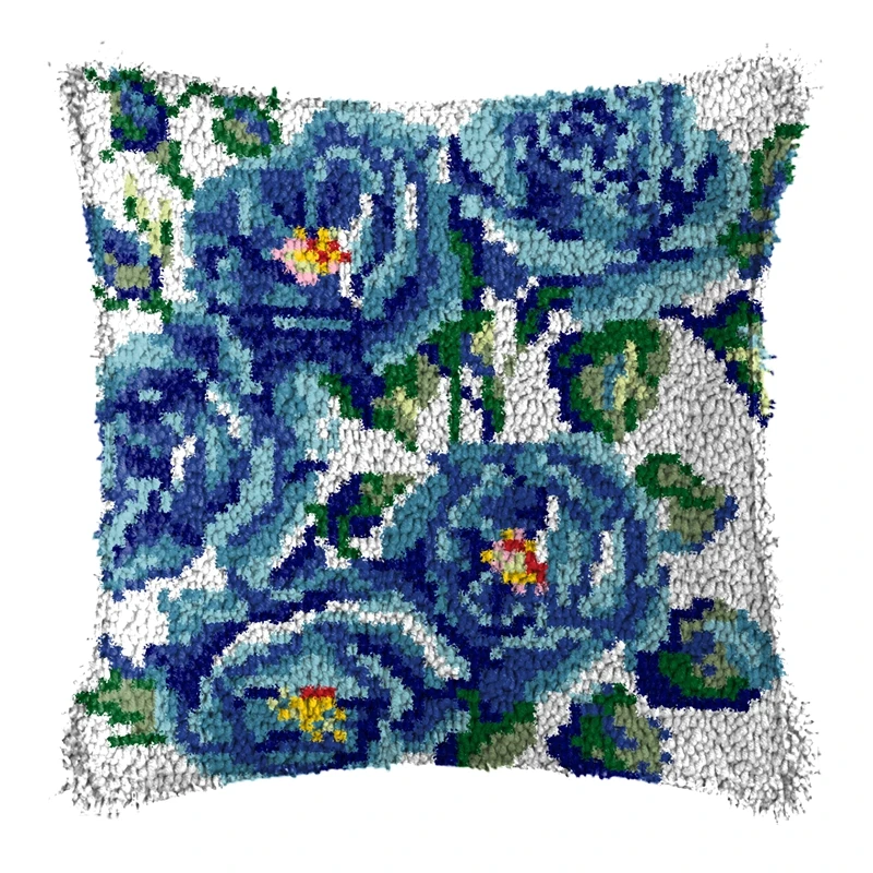 Kit bordado táctico para almohada y alfombra con lienzo preimpreso - imagen 4