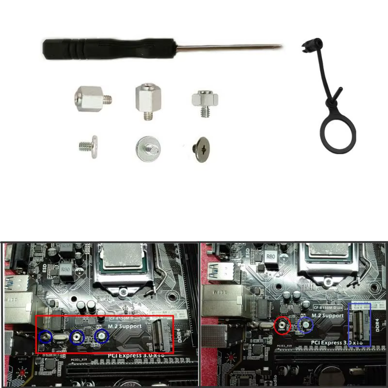 Kit de tornillería M.2 y espaciadores