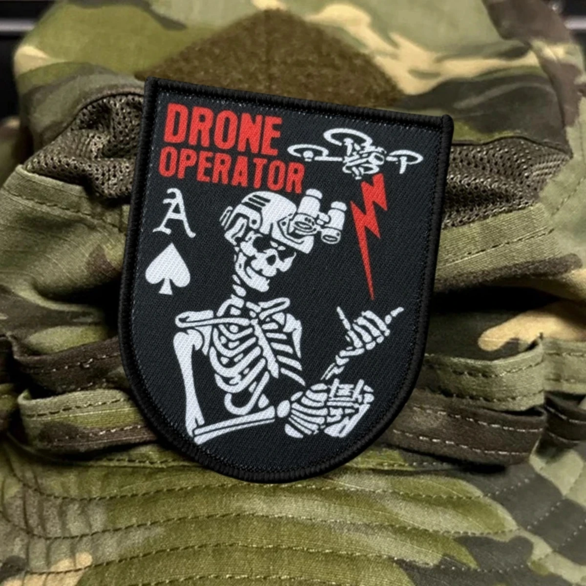 Brazalete táctico Ace piloto dron – Parche adhesivo bordado - imagen 5