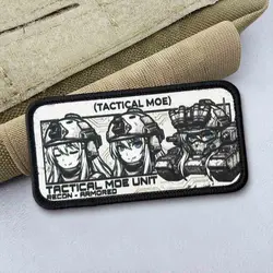 Parche airsoft táctico con velcro waifu anime chica gamer