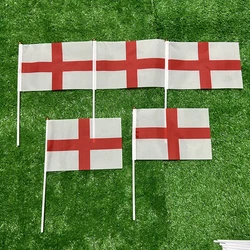 Bandera Inglaterra poliéster con asta plástica para ondear a mano
