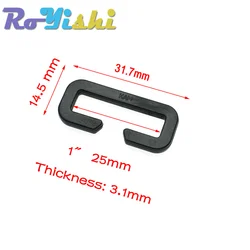 Looploc hebilla de plástico rectangular para correas mochila táctica