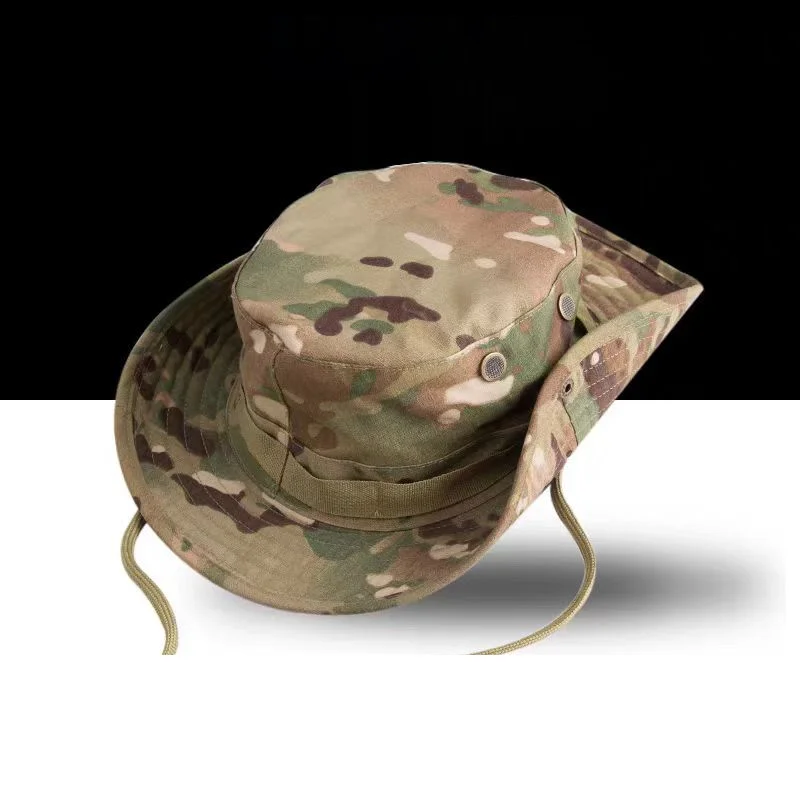 Gorra táctica camuflaje ancho y grueso protección solar exterior - imagen 4