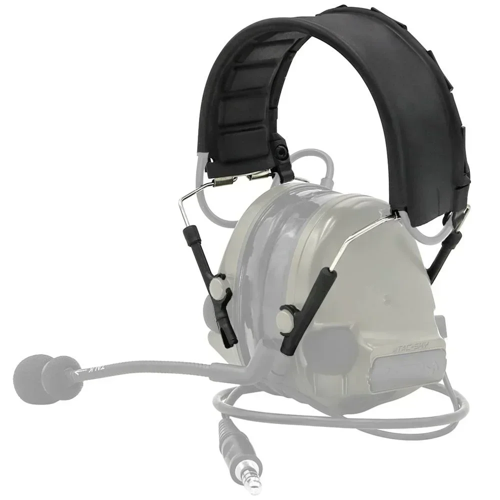 Orejeras electrónicas tácticas COMTAC diadema desmontable caza