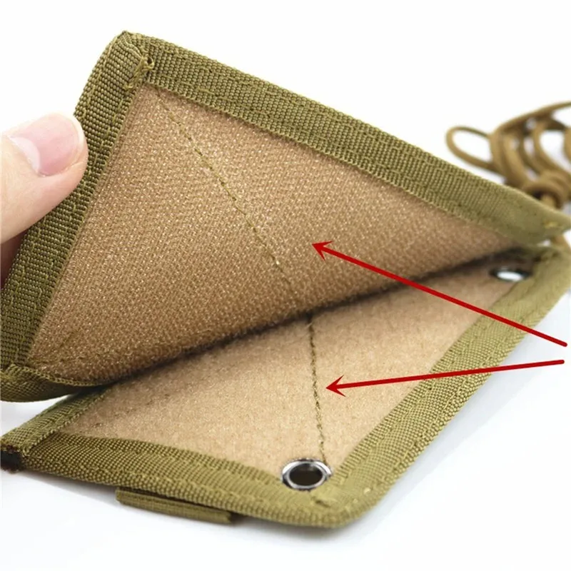 Porta identificación táctico MOLLE con cordón y porta bolígrafos - imagen 5