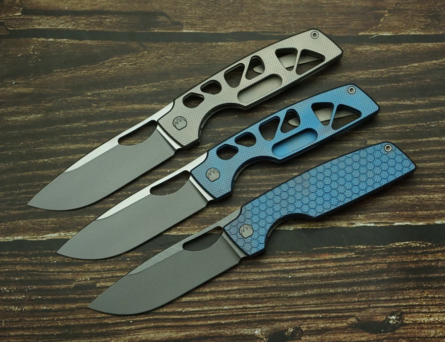 Cuchillo Plegable LEMIFSHE Cedar – Acero y Titanio para EDC, Supervivencia y Camping - imagen 3