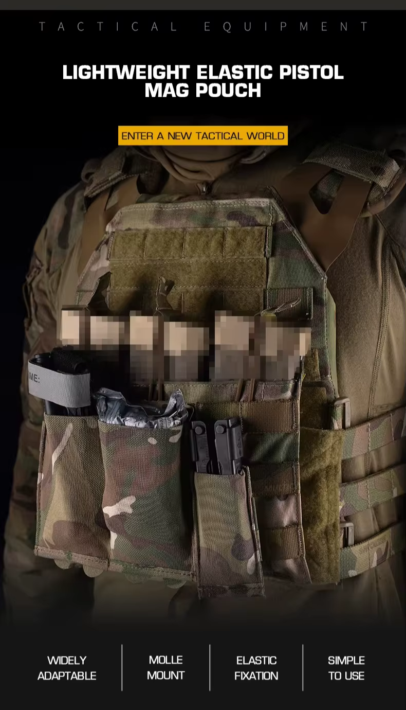 Bolsa táctica ligera y elástica para cargador 9mm