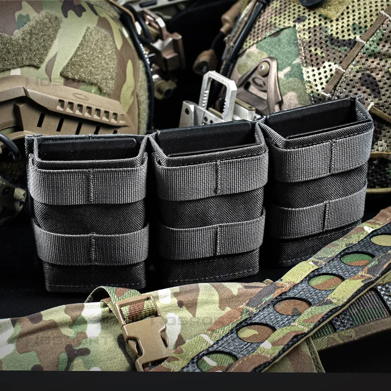 Portacargadores MOLLE Triple Abierto 5.56 – Funda Táctica para Munición - imagen 5