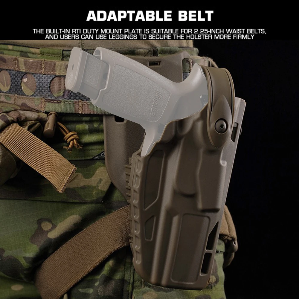 Funda táctica pistola SIG P320 mano derecha QLS extracción rápida - imagen 5