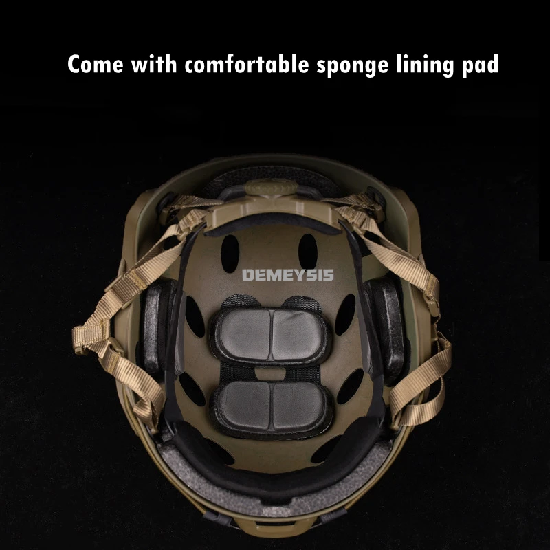 Casco táctico FAST Airsoft semi-cubierto con suspensión ajustable - imagen 3