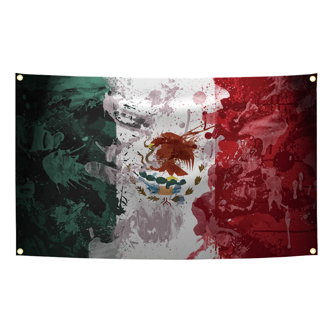 Bandera mexicana de poliéster – Tapiz colgante decorativo para pared - imagen 3