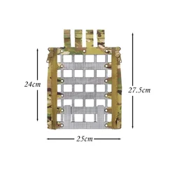 FCPC V5 panel trasero táctico MOLLE con cremallera portaplacas