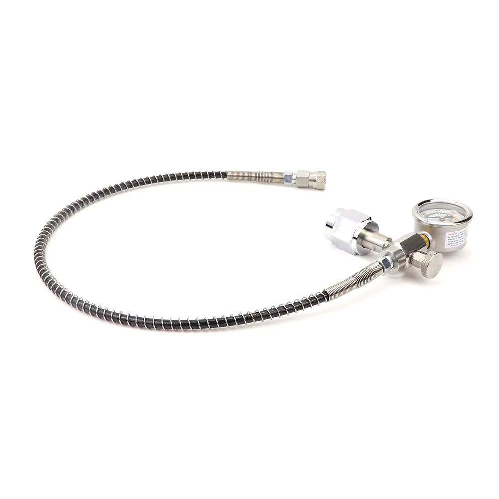 Adaptador carga CGA347 con manómetro para botella SCBA