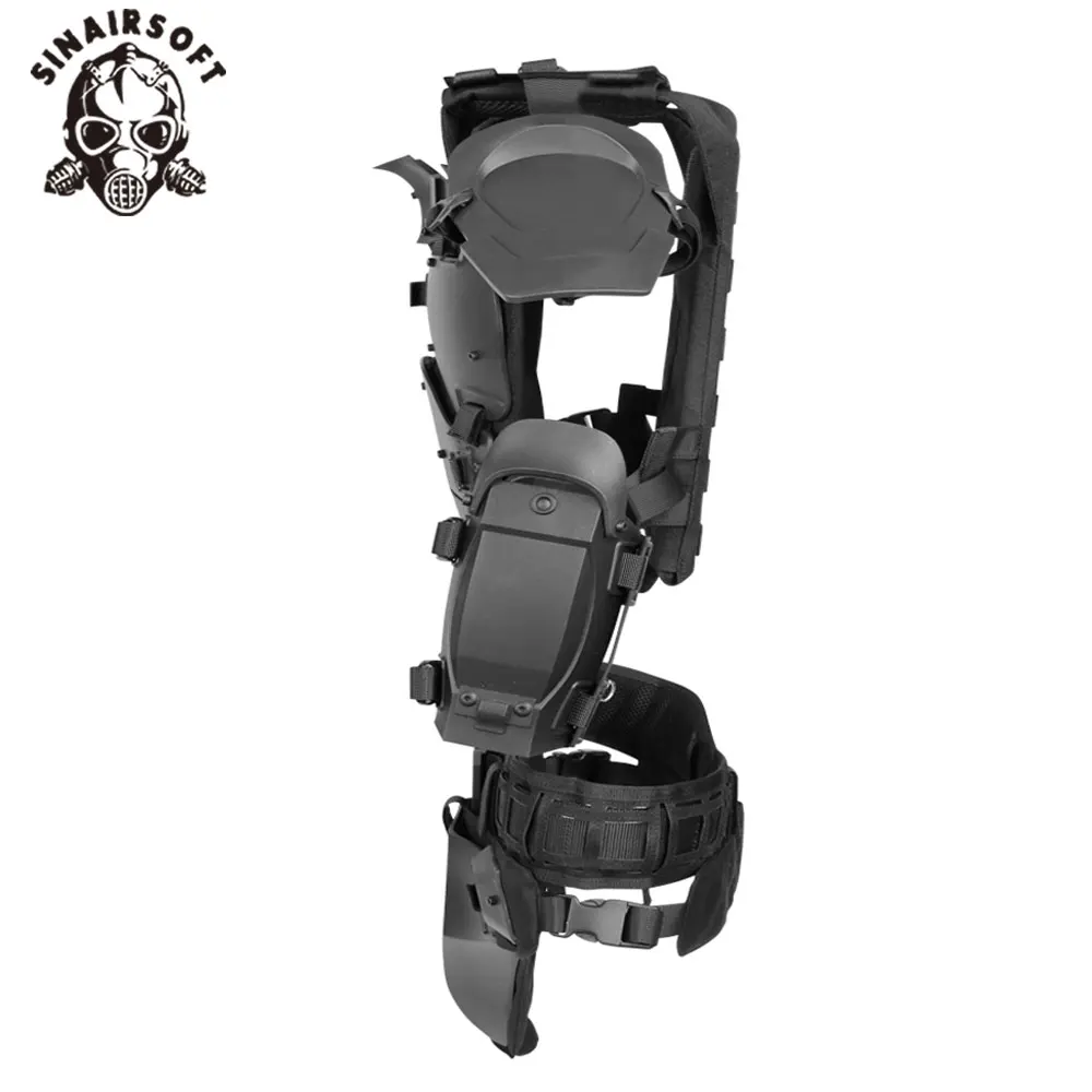 Traje armadura táctica ajustable protección pecho para caza paintball - imagen 2