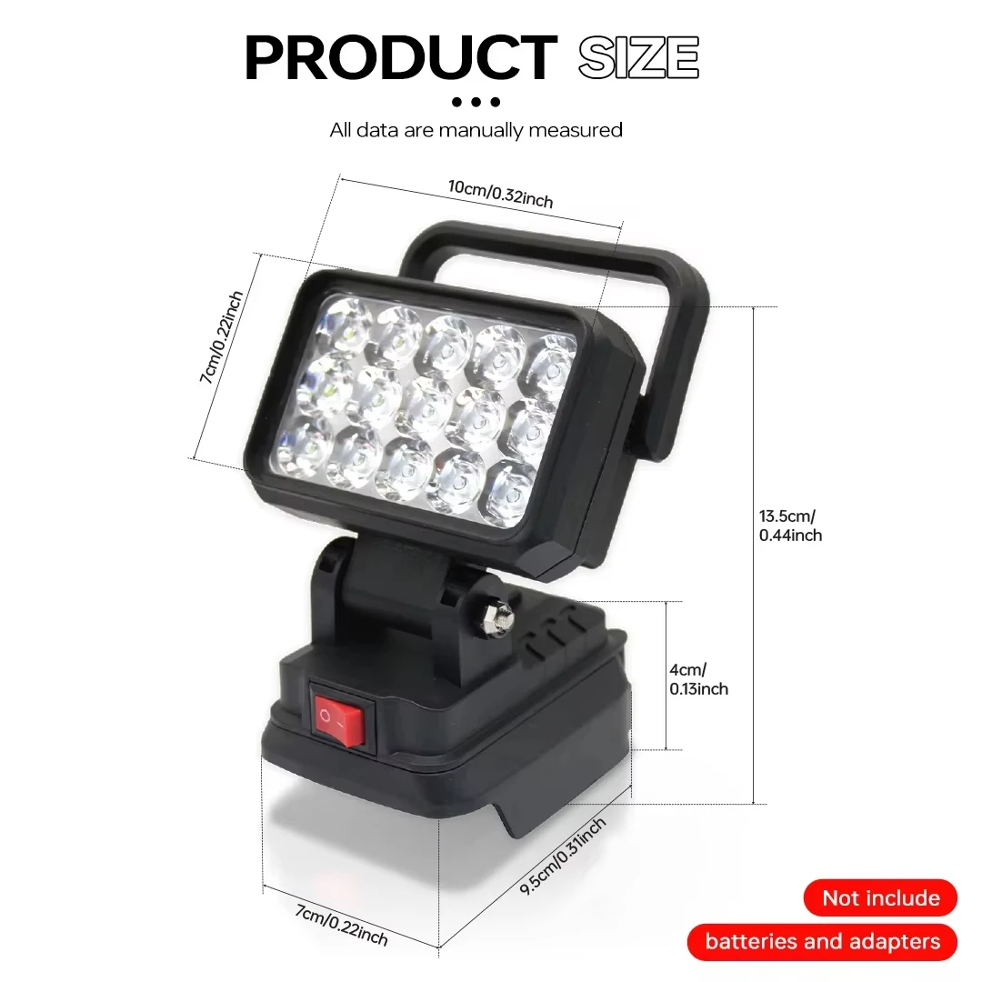 Lámpara LED Makita 18V LXT 1600LM plegable para trabajo y emergencia - imagen 2