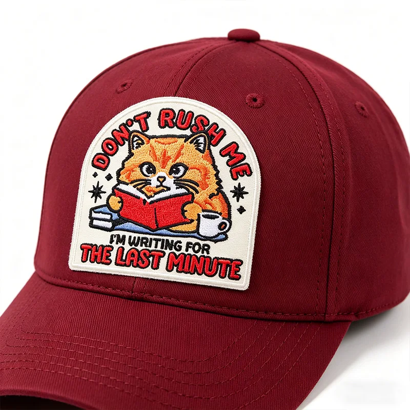 Parche termoadhesivo bordado gato leyendo para ropa y gorras - imagen 4