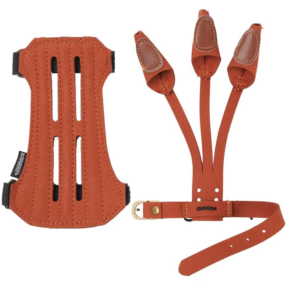 Toparchery – Protector de brazo y guantes dedos arco recurvo y compuesto - imagen 2