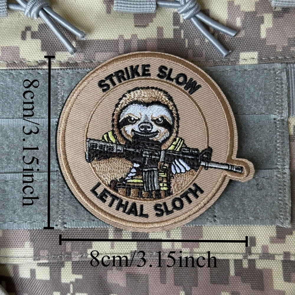 Parche táctico Strike Slow Morale para mochila velcro gancho-bucle - imagen 2