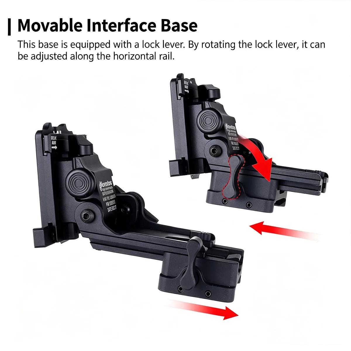 Soporte NVG universal de aluminio para casco