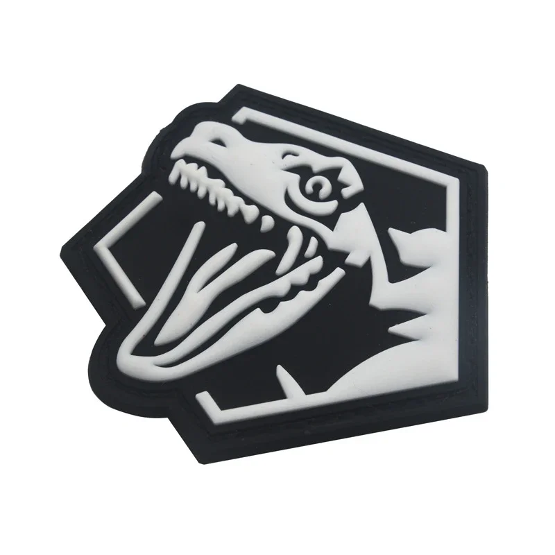 Parche Velcro dinosaurio Raptor - insignia luminosa para militar - imagen 2
