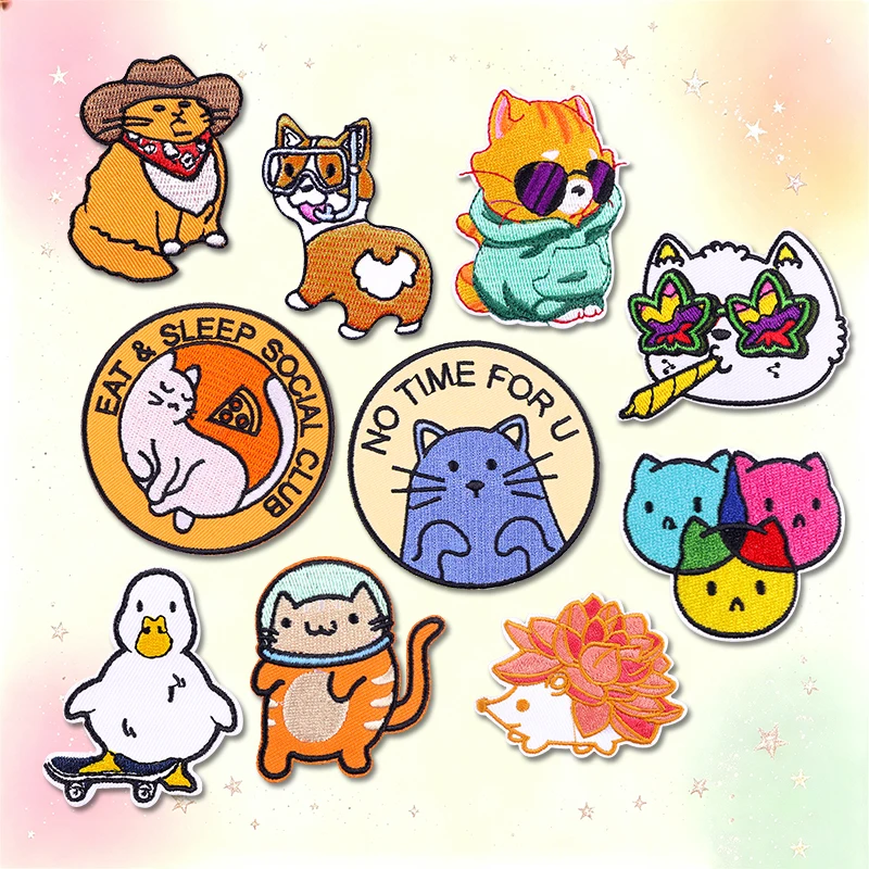 Parches termoadhesivos bordados de animales de dibujos – para jeans - imagen 3