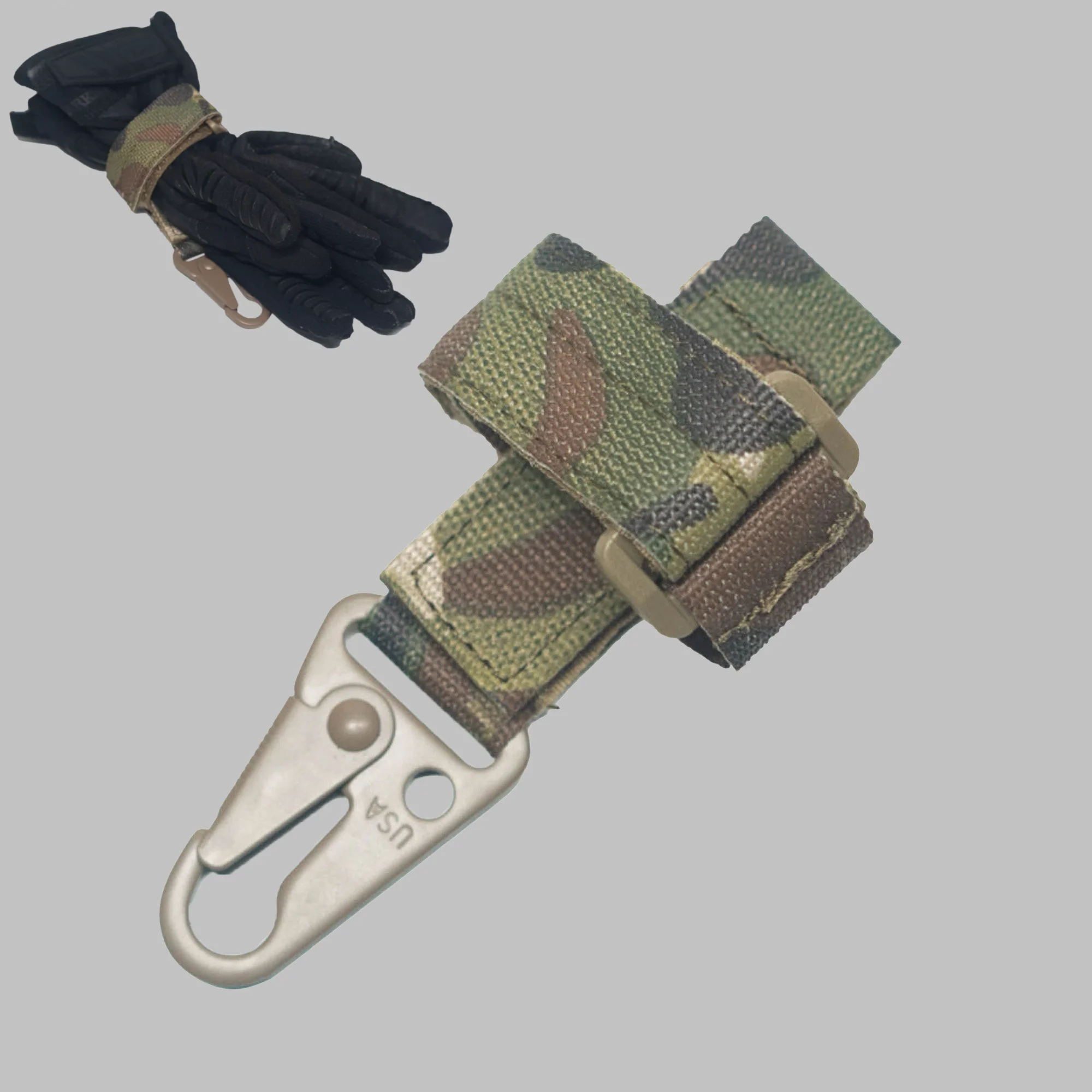 Gancho táctico portátil hebilla tipo pico de gallina para guantes - imagen 3