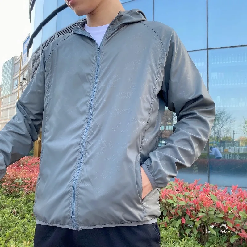 Cortavientos táctico ligero UPF 50+ unisex con capucha y cremallera - imagen 2