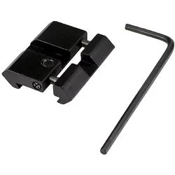 Adaptador cola de milano 11mm a riel Picatinny 20mm para rifle de caza