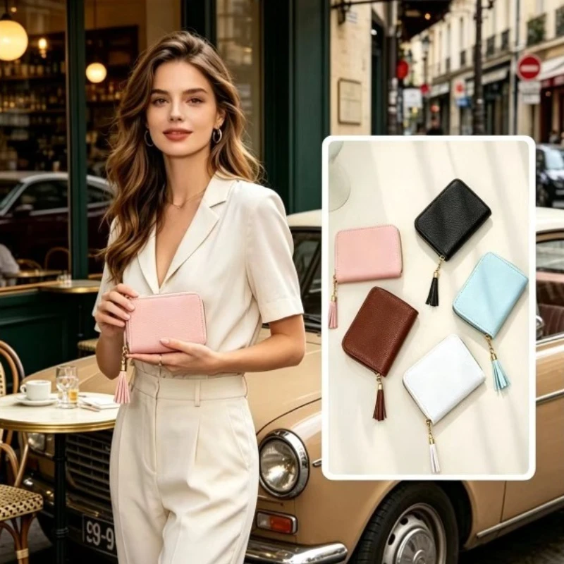 Cartera de mujer decorativa con flecos y campana colgante - imagen 2