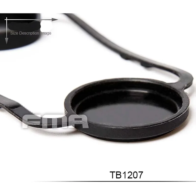 Cubierta protectora de lente antipolvo goma negra para NVG PVS-18 - imagen 2