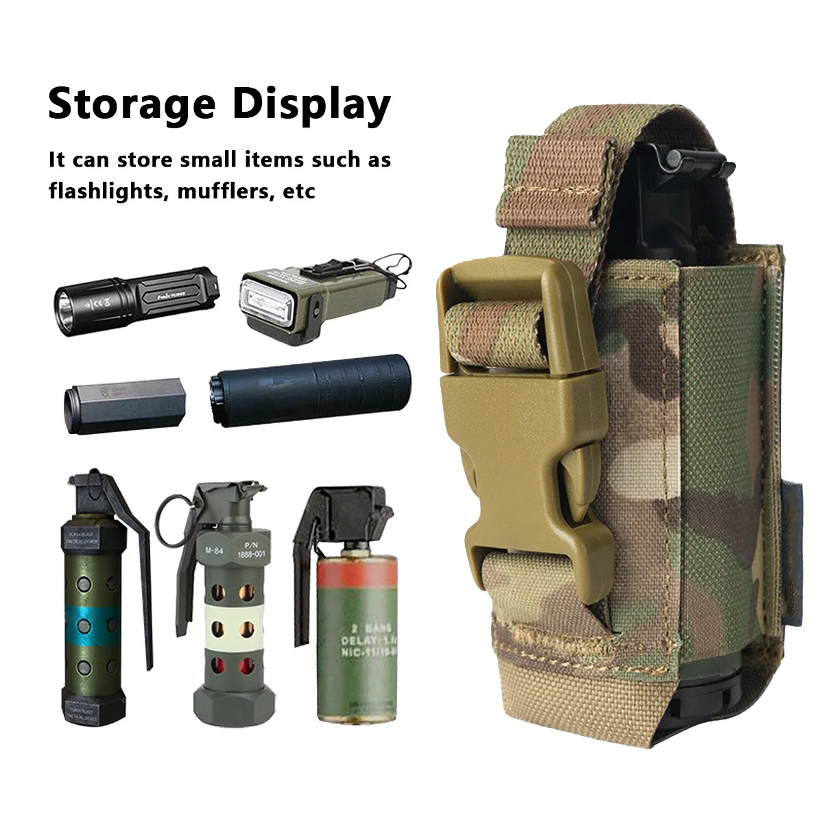 Bolsa Táctica MOLLE para Flashbang y Herramientas de Combate - imagen 5