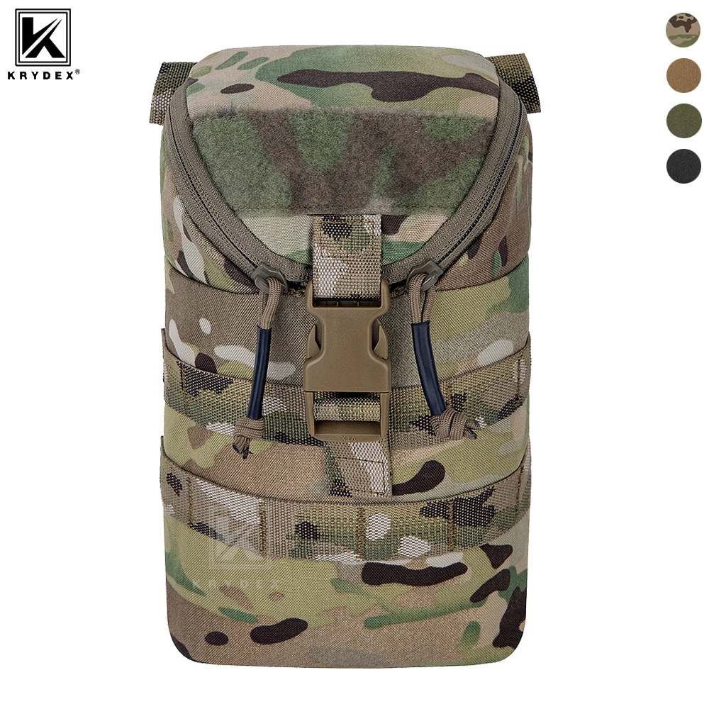 Bolsa táctica KRYDEX MOLLE EDC con cierre vertical y acceso rápido - imagen 4