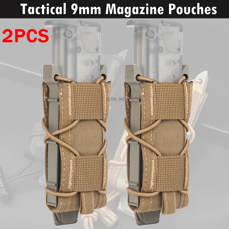 Bolsa táctica MOLLE individual para cargador y linterna, soporte - imagen 5
