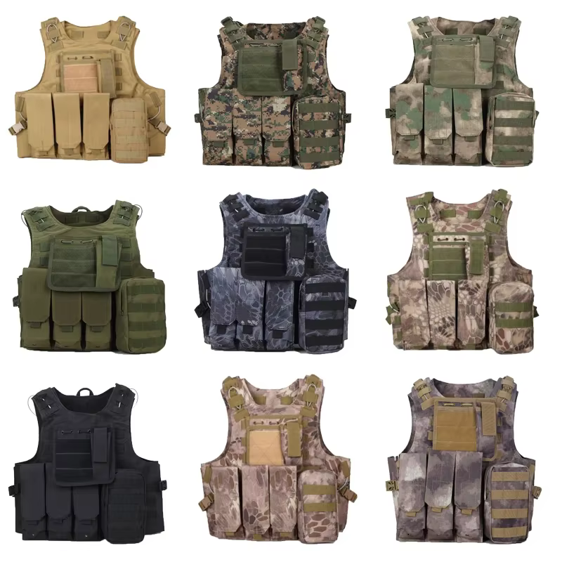 Chaleco táctico MOLLE camuflaje para Airsoft y caza en exteriores - imagen 5