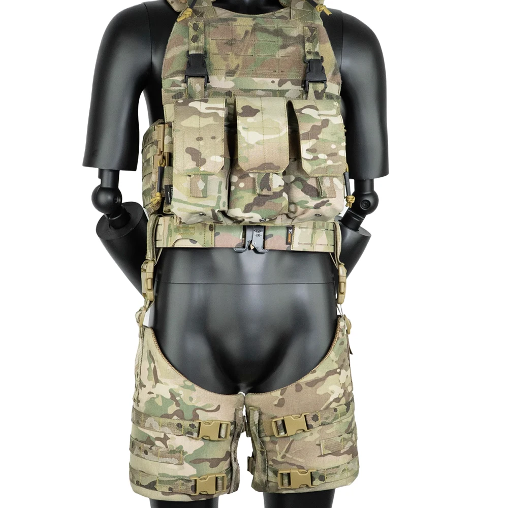Nuevo montaje equipo táctico piernas tablero correas accesorios MOLLE - imagen 3