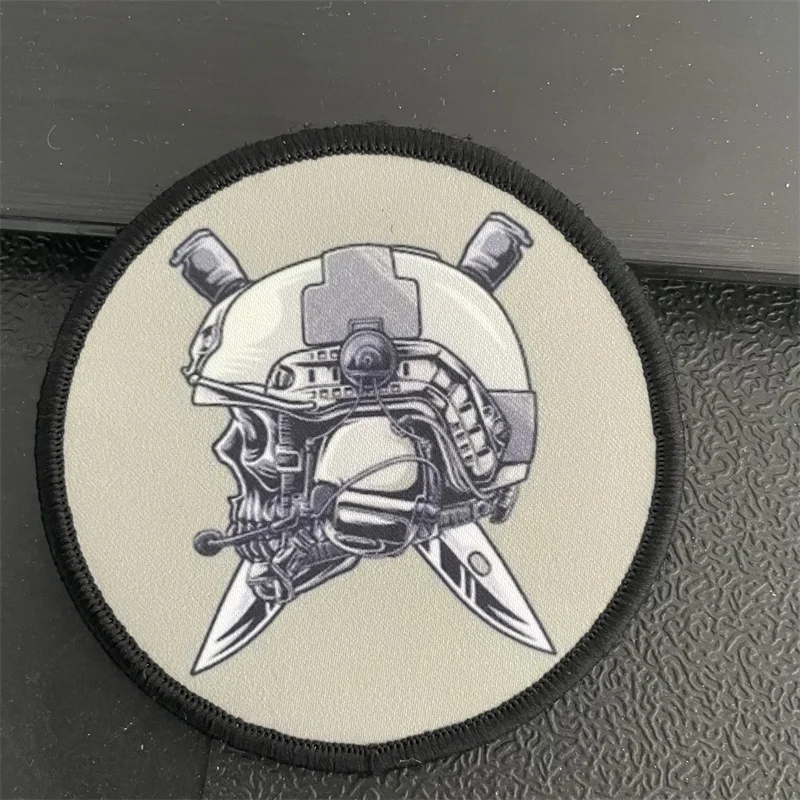 Parche táctico Calavera - insignia de moral con gancho y bucle - imagen 4
