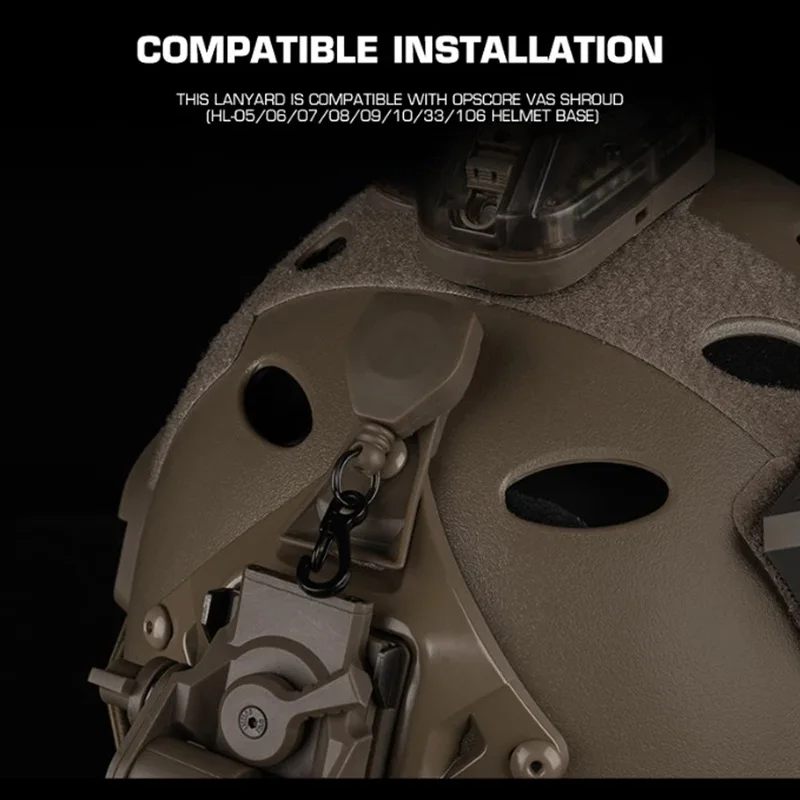OPS Core correa anticaídas NVG de retención para casco VAS - imagen 3