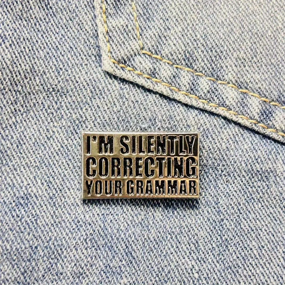 Broche de aleación frase divertida para ropa y mochilas - imagen 3