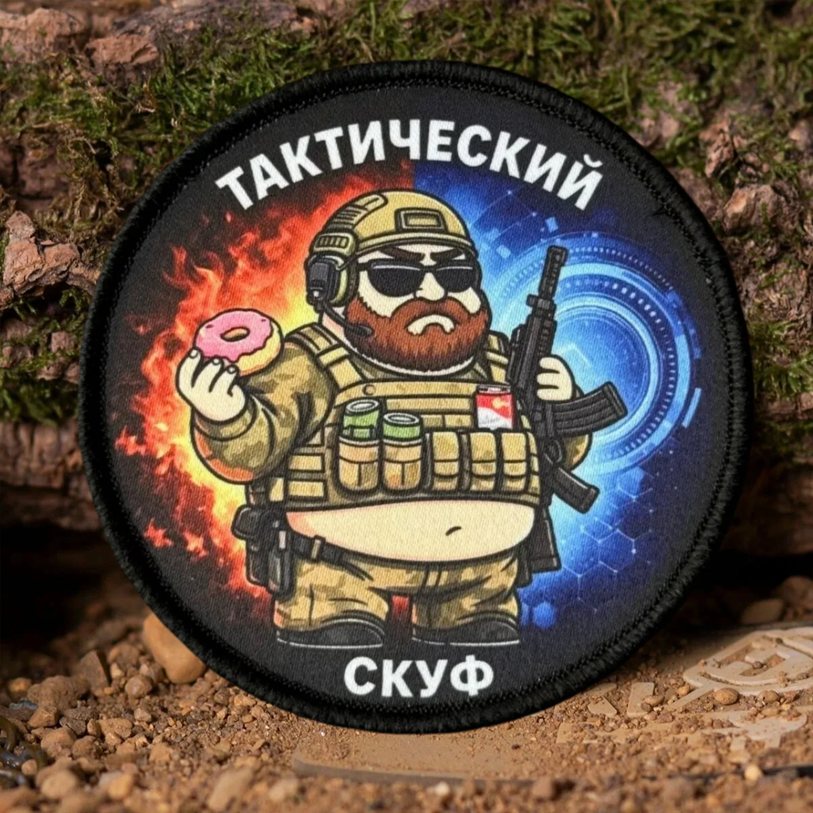 Parche táctico Fat Man – Insignia velcro Morale para mochila Molle - imagen 5