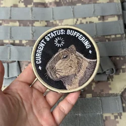 Parche táctico capibara moral Velcro imprimido para mochila militar