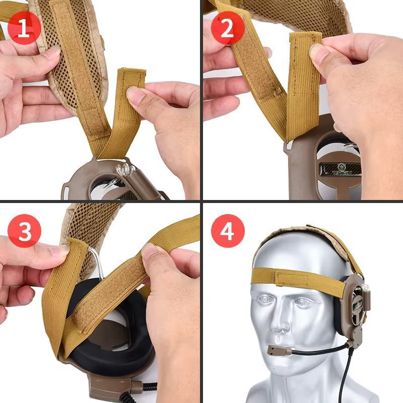 WADSN Bowman II - Auriculares tácticos de comunicación con PTT - imagen 4