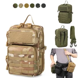Bolsa táctica MOLLE impermeable de nailon camuflaje para EDC