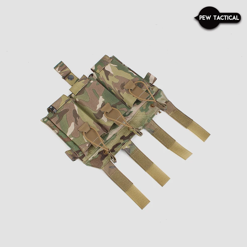 PEW Portacargadores triple 5.56 MOLLE elástico para chaleco SPC JPC - imagen 3