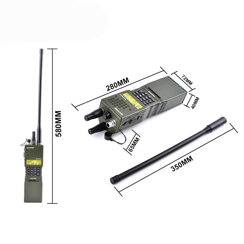 Radio táctica PRC 152/148 Airsoft con funda y kit antena interfono - imagen 5