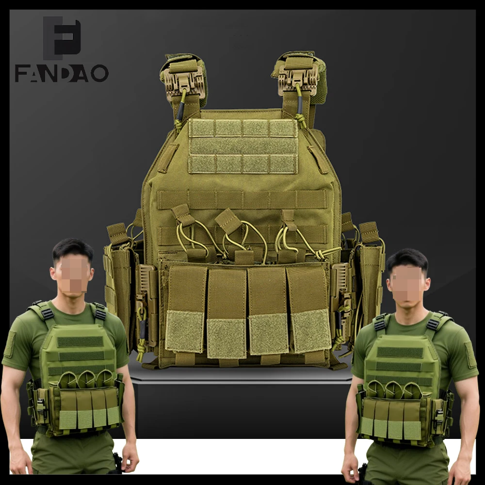 Chaleco táctico Airsoft de liberación rápida transpirable ajustable - imagen 2