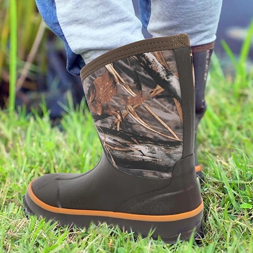 Botas tácticas impermeables con forro polar camuflaje para niños - imagen 5
