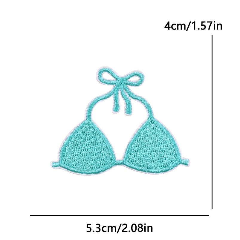 Parche termoadhesivo tropical Hawái coco bikini para ropa - imagen 3
