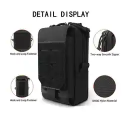 Bolsa táctica MOLLE para móvil y herramientas – Funda EDC exterior