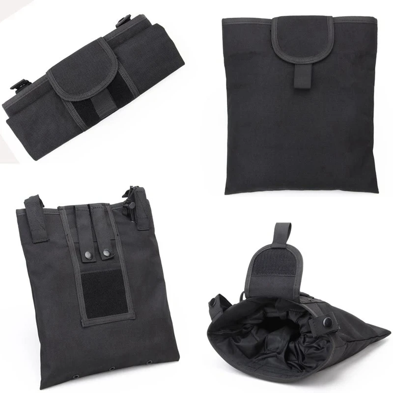 Bolsa MOLLE EDC de nylon plegable con cordón para cargadores - imagen 5