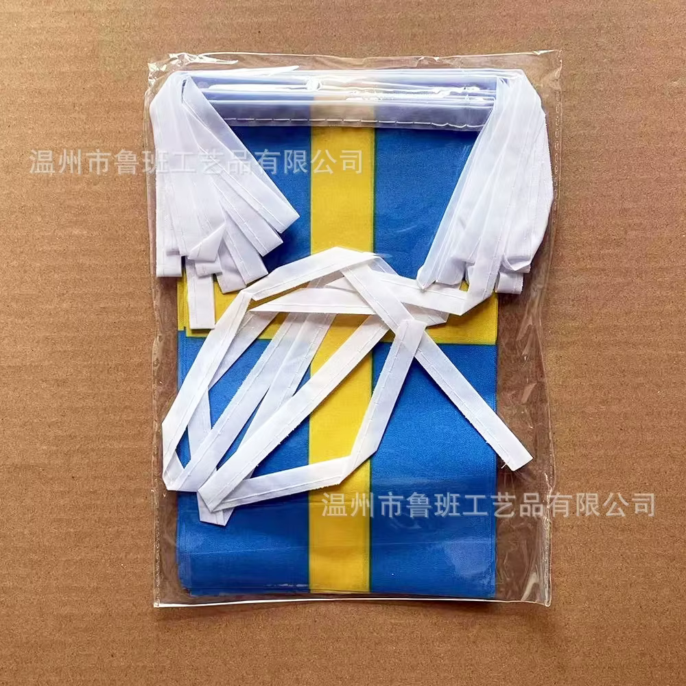 Bandera sueca 14x21cm ideal para fiestas festivales - imagen 2